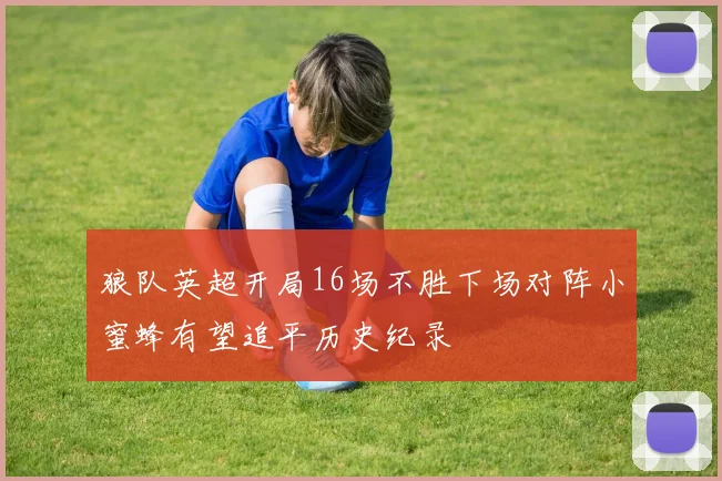 狼队英超开局16场不胜下场对阵小蜜蜂有望追平历史纪录